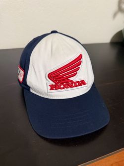 Honda x Fox Racing Youth Boys OSFM Blue White Embroidered Cap Hat