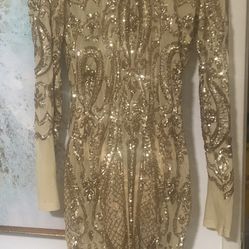 Gold dress