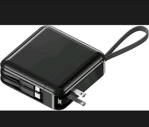 Power Bank 2-in-1 Battery & Detachable Wall Plug Portable Charger