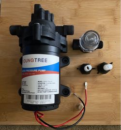 YOUNGTREE 12V RV Fresh Water Pressure Pump 3.5 GPM 45PSI On Demand 12Volt Water Diaphragm Pump with Pressure Switch for RV Boat Marine Sprayer Camper