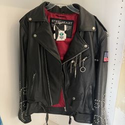 Steel Hart Leather Biker Jacket 