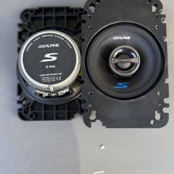 Alpine S-S40 4” 2-Way Coaxial Car Speakers 45W RMS 140W Max - S Series