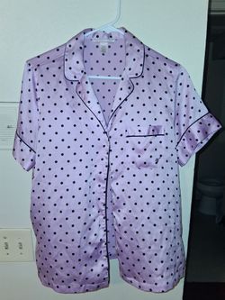 Victoria's Secret Satin Polka Dot Pajama Top