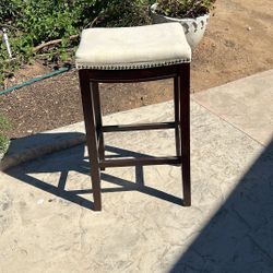 Stool - Tall And Upholstered 