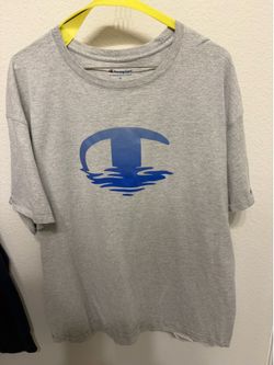 Champion Mens Gray Short Sleeve Tshirt, XL