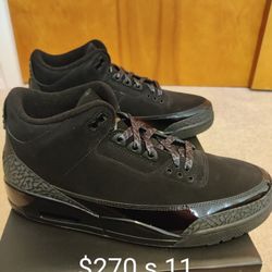 Jordan 3 Black Cat Size 11 DS 