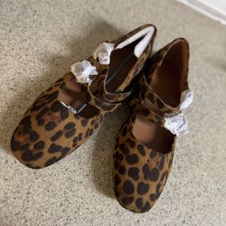 Leopard Print Flats