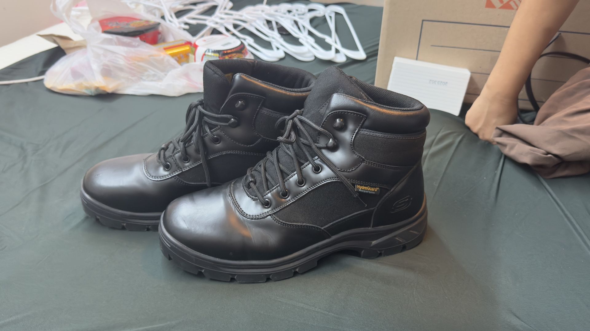 Sketchers Waterproof Work Relaxed Boots Non slip