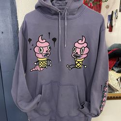 Men’s Ice Cream Hoodie Purple Pink Black