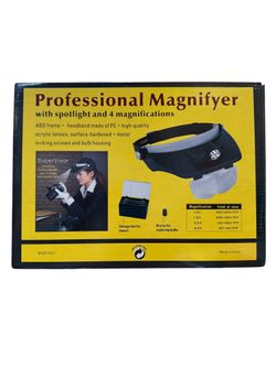 Professional Magnifier With Spotlight And 4 Magnifications