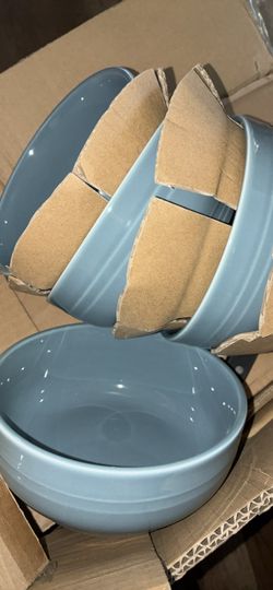 Light Blue Ceramic Bowls Set