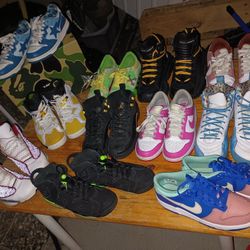 GENTLY NEW  SHOES SIZE (6.5Y, 8-9 MENS, 7 WOMEN)
