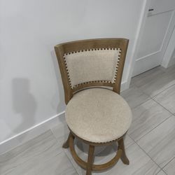 Four Gently Used Wood Barstools