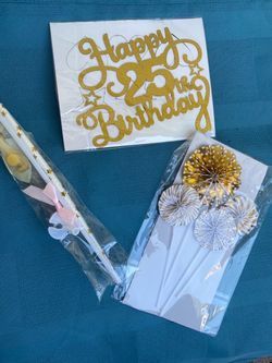 Happy 25th Birthday Party Decoration Set