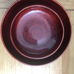 2 Red Light Weight Bowls 