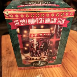 1994 Budweiser Holiday stein Collectible 