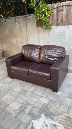 Leather couch