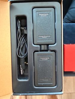 2x Saramonic SR-WM4C Wireless Lavalier Microphone Systems – Complete