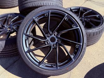 FREE DELIVERY OEM Tesla Model 3 Performance wheels WARP rims 20” Pirelli 50% Staggered W/ SENSORS