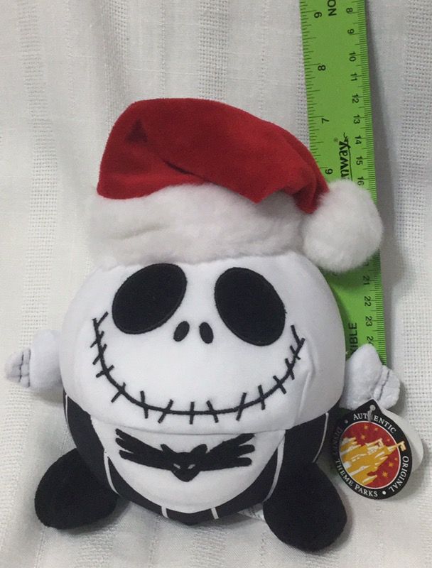 NEW DISNEY PARK RESORT EXCL Jack Skellington Nightmare Christmas beanbag plush doll