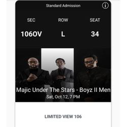 Boys II Men - Tomorrow night $150 For Both 