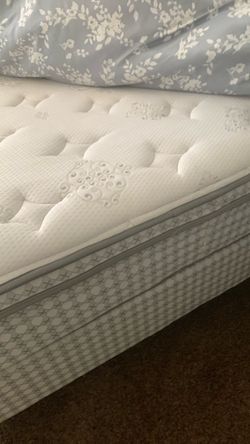 Queen size mattress,box and frame