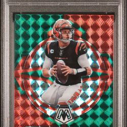 2023 Panini Mosaic Epic Performers Green Joe Burrow #EP-JB Gem MT 10 PSA Pop 10