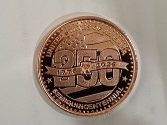 250 anniversary celebration copper coin