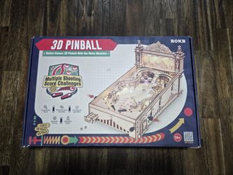 Brand New Build Yourself Wooden 3D Pinball Machine