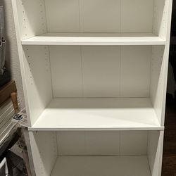 White 5 Shelf Bookshelf 