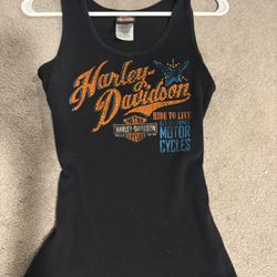vintage Harley Davidson tank 