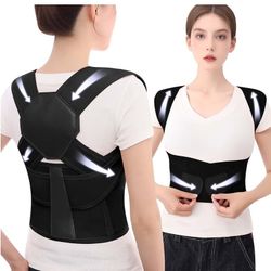 Back Brace Posture Corrector Trainer Size XL X-Large Black