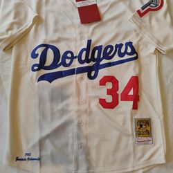 Med Los Angeles Dodgers Fernando Valenzuela Jerseys