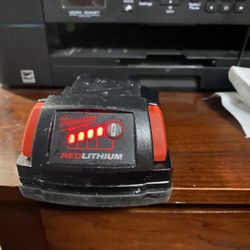 Milwaukee 1.5 battery fully charged still like new no longer have tools battery only 30 firm