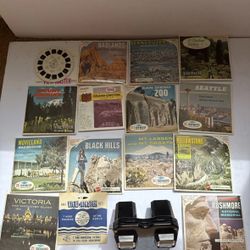 Vintage Lot of National Park & Monuments View-Master Reels W Viewer
