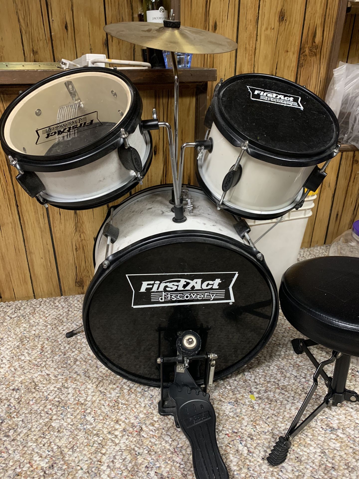 First act drum set for kids.