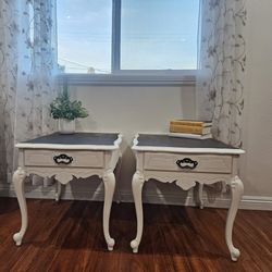 2 Vintage  Wood  Side Dressers