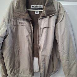 Columbia  Beige Coat Large.