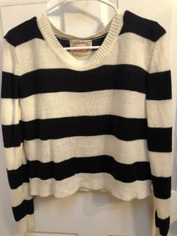black & white stripped sweater from Forever 21