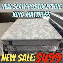NEW SEALY POSTUREPEDIC KING MATTRESS 