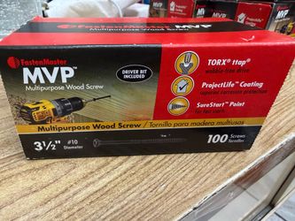 FASTENMASTER — MVP 3- 1/2 in. L Torx Ttap Self Tapping Wood Screws 100 pk