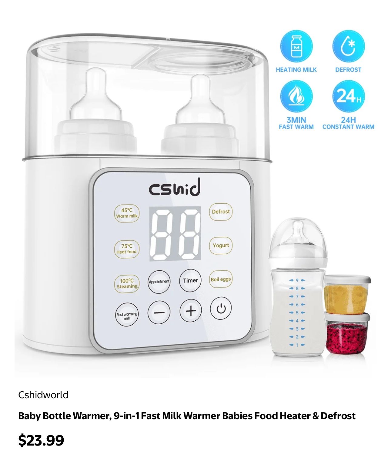 Cshid Baby Bottle Warmer
