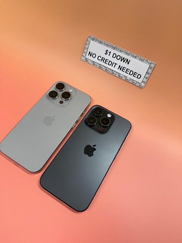 Apple IPhone 15 Pro 5G - Only $1 Today Pay The Rest Later!