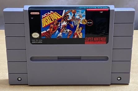 SNES Super Nintendo NCAA Basketball Video Game