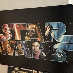 STAR WARS - Wall Art Canvas 24x36 - Brand New. Must Sell ASAP