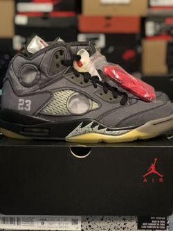 Jordan 5 OFF WHITE sz 9 DS
