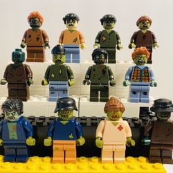 New Zombies Minifigures Big Bundle Set | New Custom LEGO Compatible Toy