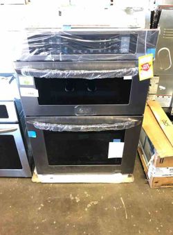 Brand New LG Electronics 30 in. Electric Convection and EasyClean Wall Oven with Built-In Microwave in Black Stainless Steel 13NPY