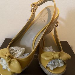 Yellow Franco Sarto Wedges 