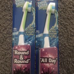 Two Arm & Hammer Tooth Tunes Battery Operated Toothbrushes - Brand New and Sealed